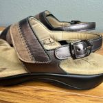 SAS Comfort Sandals Metallic Bronze Brown Leather Adjustable Size 9S 9 Slim Silver Photo 3