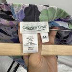 Coldwater Creek  Womens Silk Midi Skirt M Floral Fairy Purple Pastel Cottagecore Photo 1