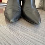 Marc Fisher Black Leather Zip Up Boots With Heel Booties Size 8 Photo 5