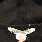 Love Riche black long tunic short sleeve shirt top T-shirt seam front printed M Photo 4