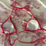 Pink Sparkly Bikini Top Size M Photo 1