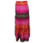 Covington Multicolored southwestern batik prairie skirt size large Photo 2