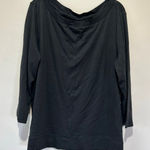 J. Jill pima cotton shirt size XL black 3/4 sleeve neutral classic Photo 0