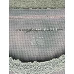 American Eagle  Shirt Womens XL Pink Gray Waffle Knit Crop Thermal‎ Casual Lounge Photo 5