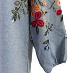 Kindred Anthropologie Top Women’s Embroidered 3/4 Sleeves Photo 2