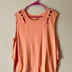 We The Free FREE PEOPLE | Orange Oversized Sleeveless Tee Sz XS Photo 2
