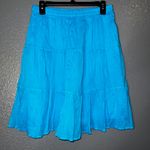 Lifestyle Blue Tiered Skirt Women’s XL | 100% Cotton Boho Peasant Style Photo 3