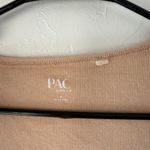 PacSun PacCares Size Medium Nude Beige Short Sleeve Square Neck Bustier Top Photo 2