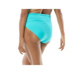 Coco reef  Impulse Rollover Bikini Bottom High Rise Ruched Aqua Blue S Photo 1