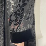 Victoria's Secret WOMENS BLACK VELVET SHEER ROBE FULL LENGTH SMALL Photo 3