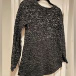 it's our time It’s Our Time Black Heather Long Sleeve Pullover Sweater Zipper Detail Size S Photo 2