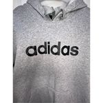  Basic Grey Hoodie With Black “Adidas” Writing, Pocket On Front Photo 1