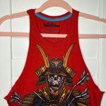 Dead Samurai Arrow Graphic Print Racerback Tank Top in Red size Small Photo 3