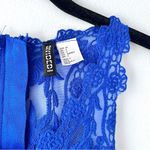H&M  Divided Mini Dress Royal Blue with Lace Detail Photo 3