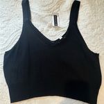 BP Nordstrom- Sweater Cropped Black Tank. Large. Photo 0