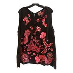 Johnny Was  Black Pink Embroidery “Cassia Tank” Size XXL Photo 1