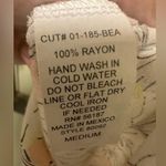 Star Vixen floral peach/white short tie sleeves elastic neck blouse Size M Photo 3