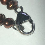 Honora 925 Genuine Cultured Freshwater Elegant Chocolate Pearl Necklace Brown Photo 2