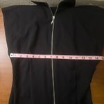 ZARA  Mini Dress Full Zip Sleeveless Collared Black Dress‎ Size S Photo 2