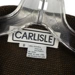 Carlisle Vintage Havana Wool Tweed 3 Piece Blazer Skirt and Pants Suit Set New Photo 14