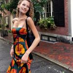 Reformation NWOT  Frankie Silk Dress in daiquiri Photo 1