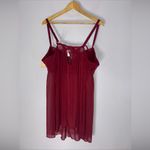 Cosmopolitan NWT ‎ Babydoll Red Lace Mesh Nightgown 2 Piece Set Size 3X Photo 4