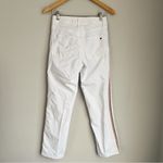 Sundry Anthropologie  White High Rise Rainbow Trim Pants Size 25 Photo 8