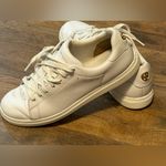 Tory Burch  Women’s size 9.5 Double T Howard Court In White Leather Photo 5