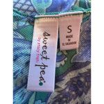 Y2K NYLON GREEN PAISLEY TOP SIZES SMALL Photo 6