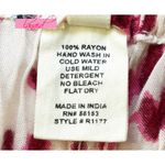 Raga Pink Burgundy Cream Beige Silver Tie-Dye Watercolor Dotted Hippie Shorts S Photo 4