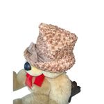 Vintage 50s/60s Lazarus Pink Woven Cellophane Ribbon Cloche Hat Photo 2