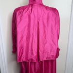 Vintage 80s J. Gallery Bright Pink Long Coat Jacket Raincoat Women’s Size 5/6 Photo 8