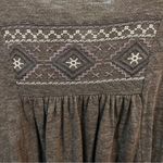 Monoreno Embroidered Peasant Style Mocha Brown Sweater Dress size small Photo 4