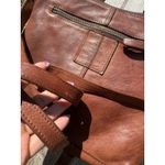Harbour 2nd Leather Brown Crossbody Distressed Buckle Purse Photo 3
