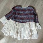 ZARA NWOT  ECRU EMBROIDERED BOHO JACKET CARDIGAN BLOGGERS Aztec Ethnic Flowing Photo 8