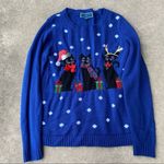 Karen Scott Cat Polka Dot Christmas Sweater Photo 0