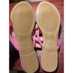 Wild Diva Women's Pink Braided Flip Flops Photo 1