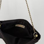 Saks 5th Avenue Saks Fifth Avenue Vintage Black Clutch Thin Bag Shoulder Bag Gold Tone Photo 7