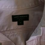 Lucky Brand Lucky 🍀 Brand distressed denim jacket in pale pink Photo 1