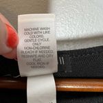 J.Jill  Womens Long Line Slub Knit Top Large Black Split Sides 3/4 Sleeve Stretch Photo 5