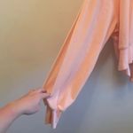 Mustard Seed  Blush Pink Velvet Cropped Sweater Tie Back Size Medium Photo 2