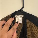 Anthropologie  Silence + Noise Black and Brown Knit Poncho Photo 2