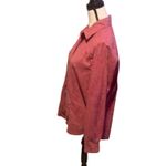 Woolrich  Snap Front Shirt Top Women's Size L Rosebud Floral Long Sleeve Photo 4