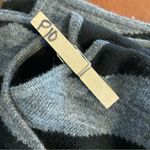 Garnet Hill  Wool alpaca Blend Black/Gray Striped Duster Cardigan size small Photo 6