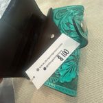 NWT Origenes Leather Turquoise Wallet. Green Photo 3