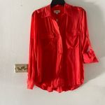 L'Agence NWT L’Agence Lunetta Military button down top  in Hibiscus XS Photo 8