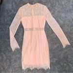 Lulus  Appetite For Seduction Lace Dress Blush Pink Wedding, Graduation, College Photo 1