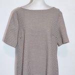 ZARA Brown and Black Houndstooth Mini Shift Dress Size Large Preppy Mini Dress Photo 2