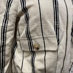 Tory Burch Debbie Linen Jacket Size 8 Tan Photo 8