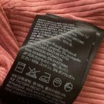 H&M NEW Ribbed Crop Top T-Shirt Pink Salmon Baby Tee Size Small S Bodycon NWOT Photo 6